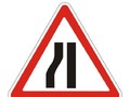Знак 1.20.3 Сужение дороги (слева)