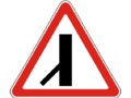 Знак 2.3.7 Примыкание второстепенной дороги (под углом менее 60 градусов, слева снизу)