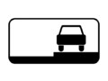 Знак 8.6.3 Способ постановки транспортного средства на стоянку