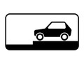 Знак 8.6.8 Способ постановки транспортного средства на стоянку