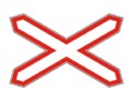 Знак 1.3.1 Однопутная железная дорога